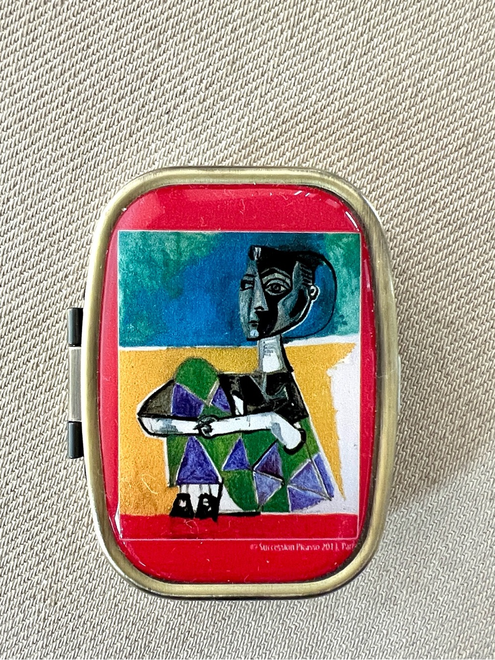Pablo Picasso Painting Red Art Pill Box